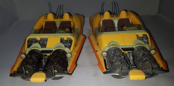 Anakin Skywalker's Speeder versions