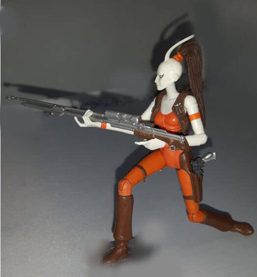 Aurra Sing Figure with sniper rifle
