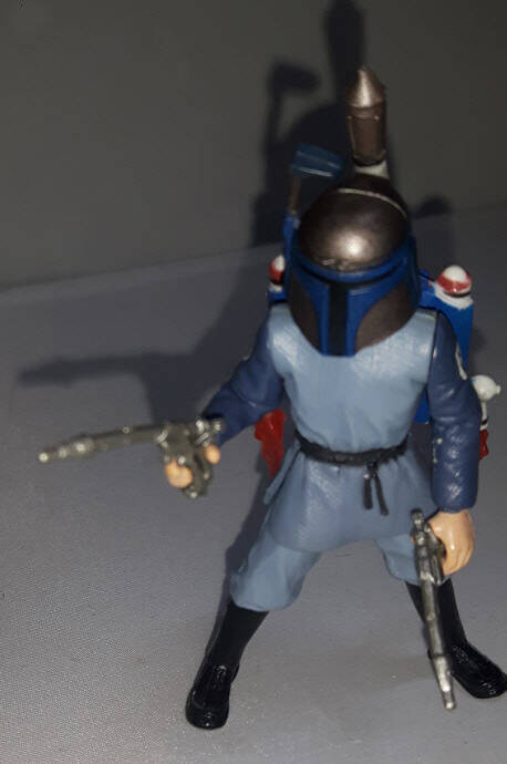 Boba Fett Kamino Escape figure wearing helmet