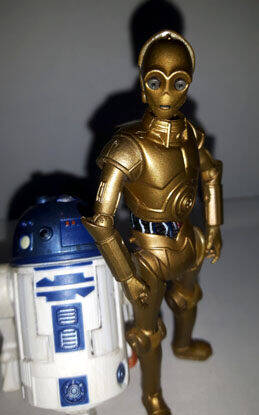 C-3PO Figure Clone Wars Collection with R2-D2