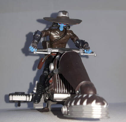 Cad Bane with Pirate Speeder Bike mounted front