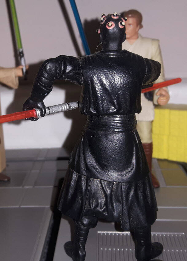 Darth Maul (Jedi Duel) action figure rear