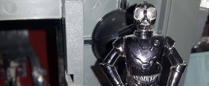 Death Star Droid Figure With Mouse Droid Power of the Force