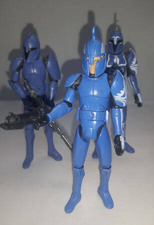 Faro Argyus Figure Clone Wars Collection helmet on