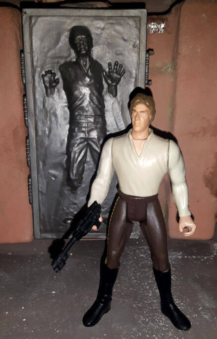Han Solo Figure in Carbonite 1996 Power of the Force action figure