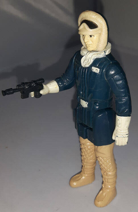 Han Solo Hoth Outfit Figure side view holding blaster