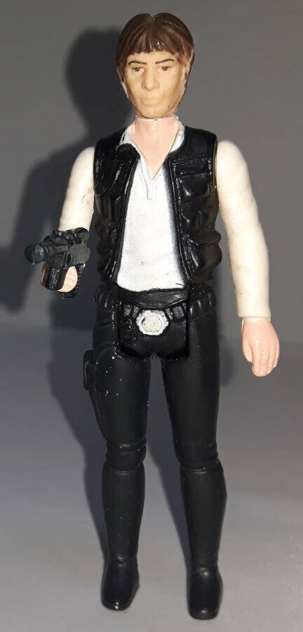 Vintage Han Solo Figure Large head front view