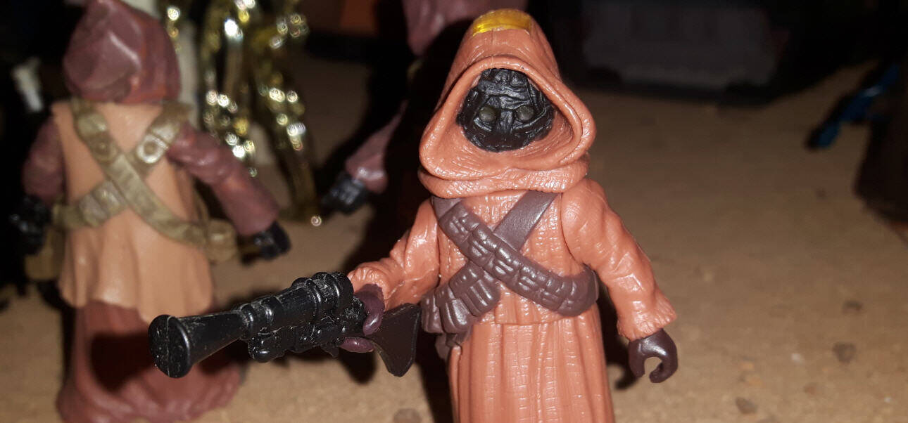 Jawa Figure With Gonk Droid Power of the Force