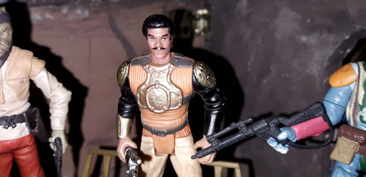 Lando Calrissian Figure (Skiff Guard) Jabba's Palace Helmet off