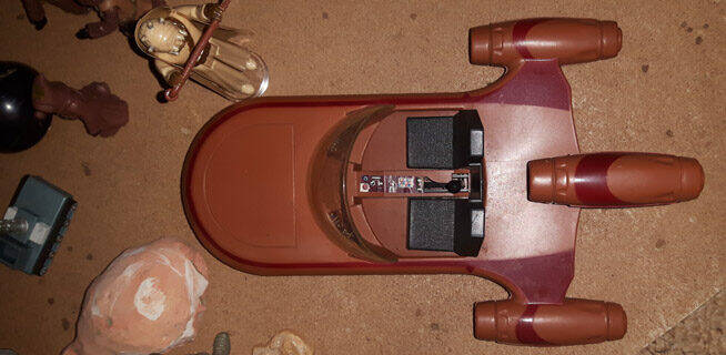 Landspeeder Palitoy arial view