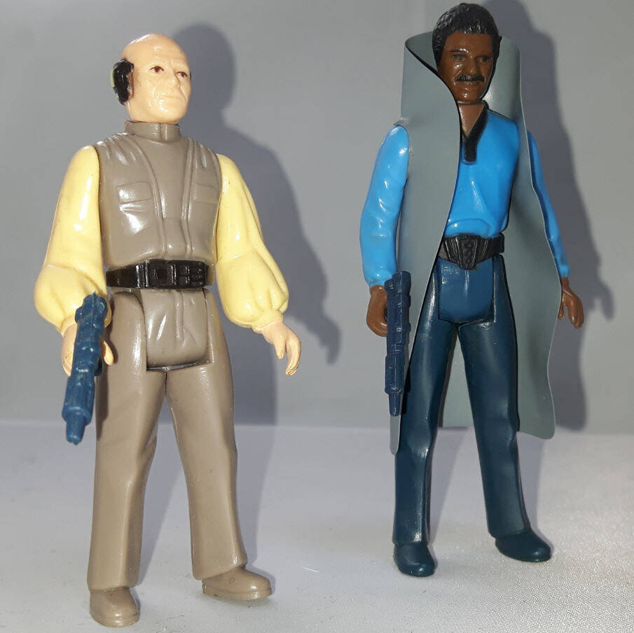 Lobot Figure with Lando Calrissian Vintage Kenner