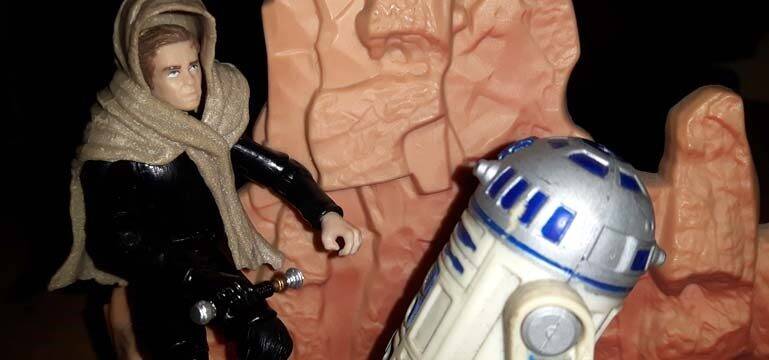 Luke Skywalker Figure Sand Storm Legacy Collection deleted cave scene