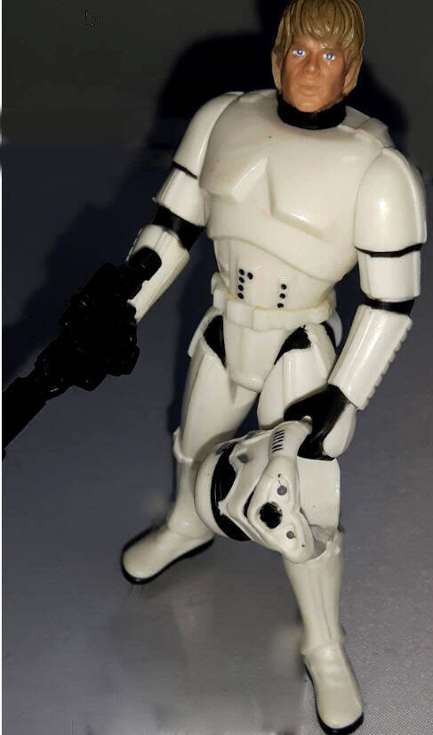 Luke Skywalker Figure Stormtrooper Disguise Helmet off