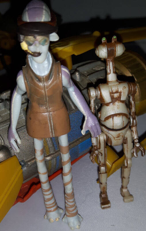 Ody Mandrell Figure (With Otoga 222 Droid) action figure