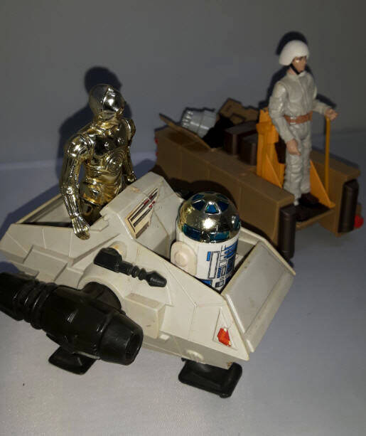 PDT-8 Personnel Deployment Kenner arial with Rebel Technician and Transport Speeder