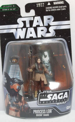 Princess Leia Organa (Boushh Disguise) Figure Saga Card Back