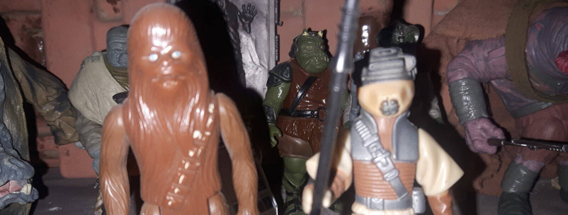Leia Boushh Disguise Figure with Chewbacca