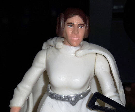 Princess Leia Monkey Face Power of the Force closeup