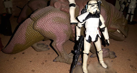 Legacy Collection Sandtrooper Figure with Power of the Force Dewback