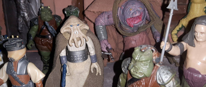 Squid Head Figure Kenner Vintage Jabba's Palace Diorama